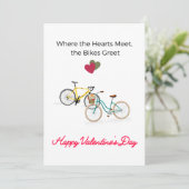 Wanneer de harten elkaar ontmoeten, begroeten de f feestdagenkaart (Staand voorkant)