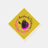 Wanneer de heksen dit nabij de halloween roze Tex  Servet (Hoek)