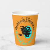 Wanneer de heksen het rondleiden is nabij Hallowee Papieren Bekers (Achterkant)