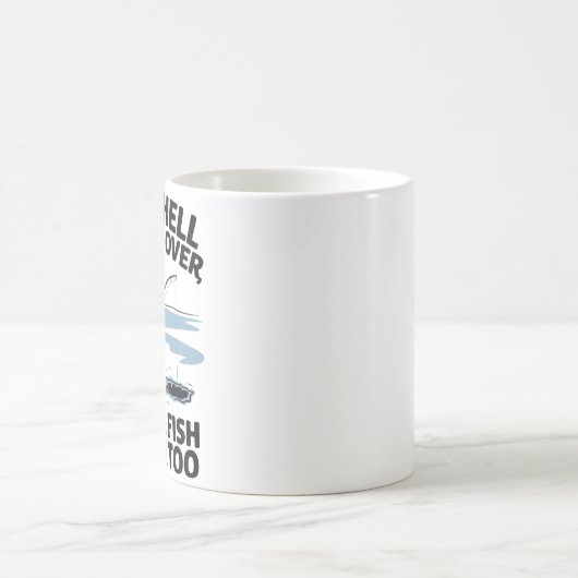 Wanneer de hel bevriest boven ijs Vist Humor Koffiemok (Center)