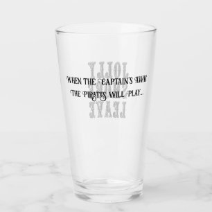 Wanneer de kapitein Away Beer Glass is Glas