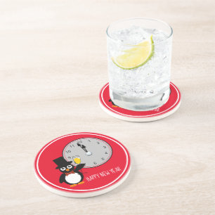 Wanneer de klok twaalf zandsteen Onderzetter slaat