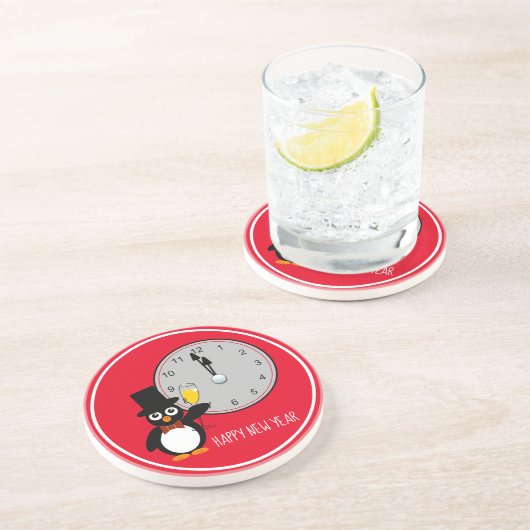 Wanneer de klok twaalf zandsteen Onderzetter slaat (Zijkant)