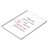 Wanneer de knopen van de Angst het Faith Antwoord  Notitieboek (Linkerzijde)