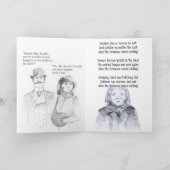 Wanneer de Krampus komt roepen Feestdagen Kaart (Binnen)