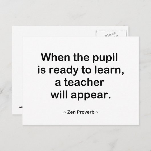 Wanneer de leerling klaar is briefkaart (Voorkant / Achterkant)