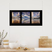 Wanneer de lucht en het zee elkaar ontmoeten. poster (Keuken)