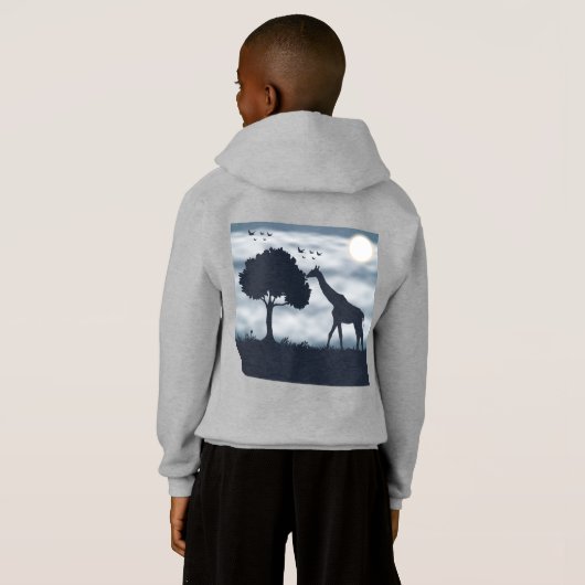 Wanneer de maan fluistert naar de Giraffe (Achterkant volledig)