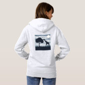 Wanneer de maan fluistert naar de Giraffe Hoodie (Achterkant volledig)