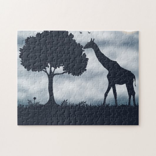 Wanneer de maan fluistert naar de Giraffe Legpuzzel (Horizontaal)