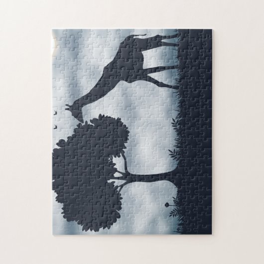 Wanneer de maan fluistert naar de Giraffe Legpuzzel (Verticaal)