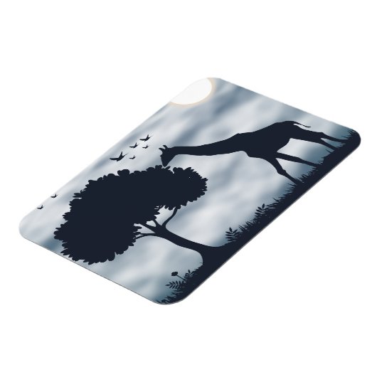 Wanneer de maan fluistert naar de Giraffe Magneet (Linkerzijde)