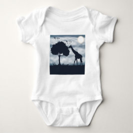 Wanneer de maan fluistert naar de Giraffe Romper