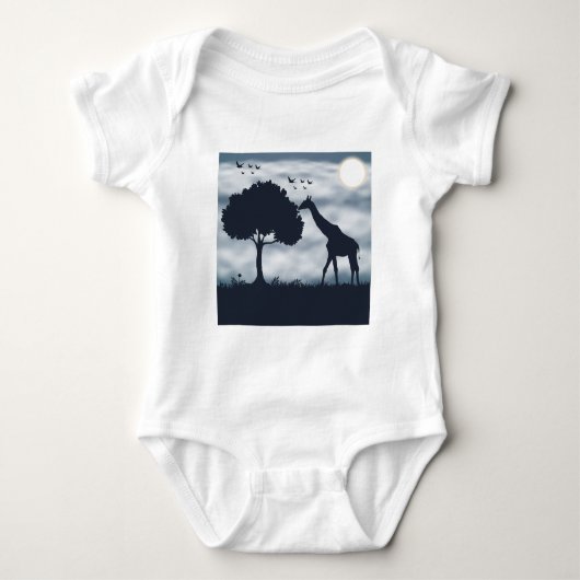 Wanneer de maan fluistert naar de Giraffe Romper (Voorkant)