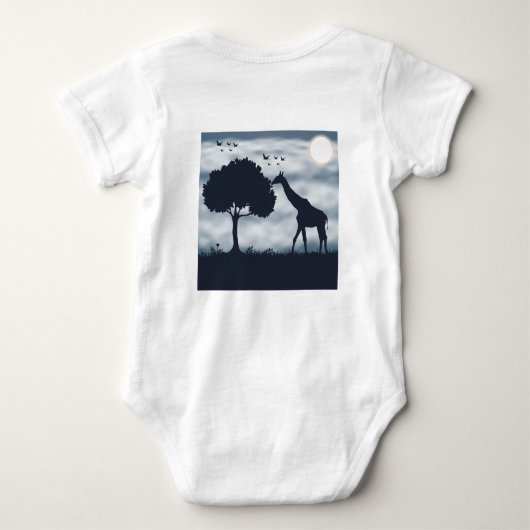 Wanneer de maan fluistert naar de Giraffe Romper (Achterkant)