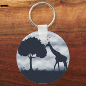 Wanneer de maan fluistert naar de Giraffe Sleutelhanger (Achterkant)