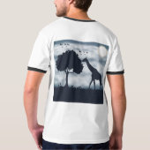 Wanneer de maan fluistert naar de Giraffe T-shirt (Achterkant volledig)