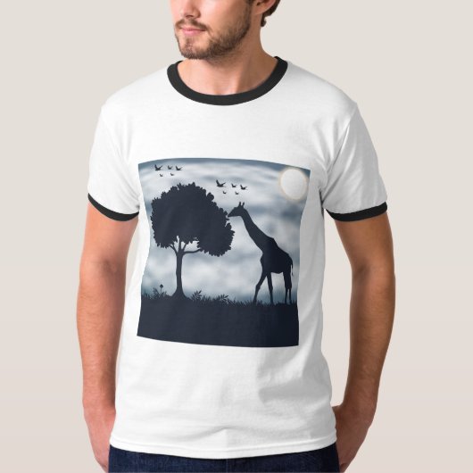 Wanneer de maan fluistert naar de Giraffe T-shirt (Voorkant)