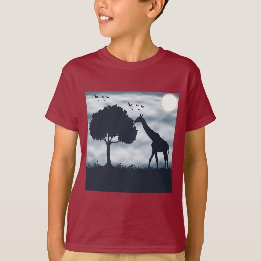 Wanneer de maan fluistert naar de Giraffe T-shirt (Voorkant)