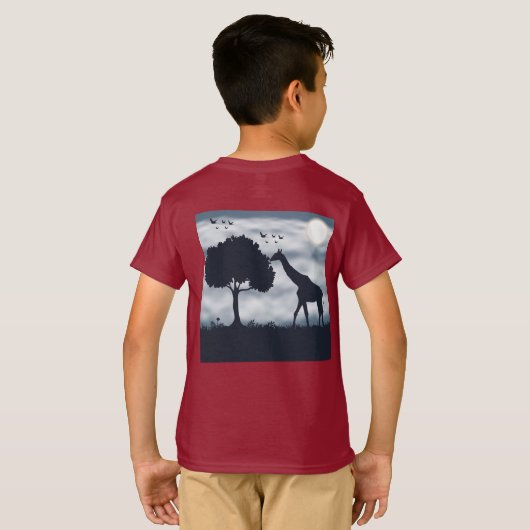Wanneer de maan fluistert naar de Giraffe T-shirt (Achterkant volledig)