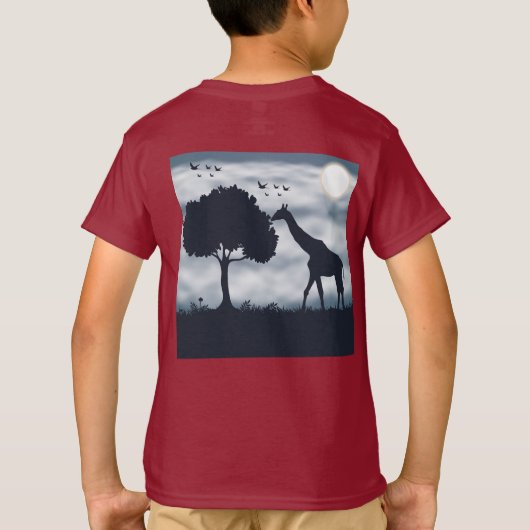 Wanneer de maan fluistert naar de Giraffe T-shirt (Achterkant)