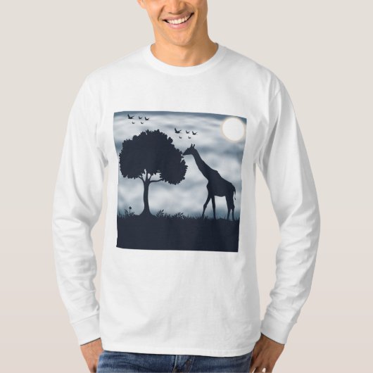 Wanneer de maan fluistert naar de Giraffe T-shirt (Voorkant)