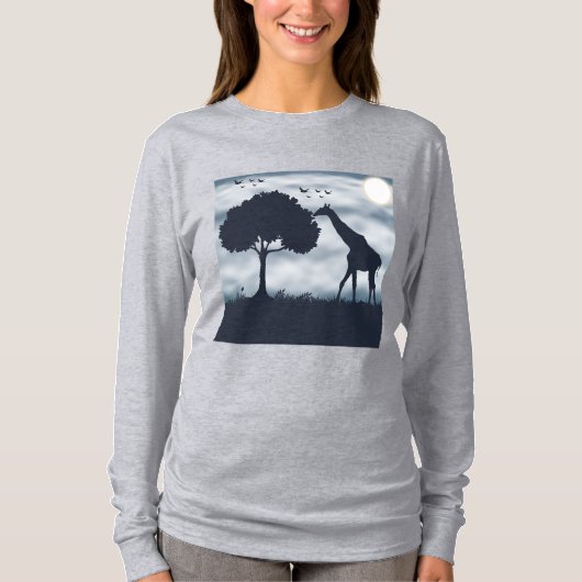 Wanneer de maan fluistert naar de Giraffe T-shirt (Voorkant)