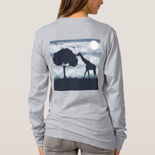 Wanneer de maan fluistert naar de Giraffe T-shirt (Achterkant)