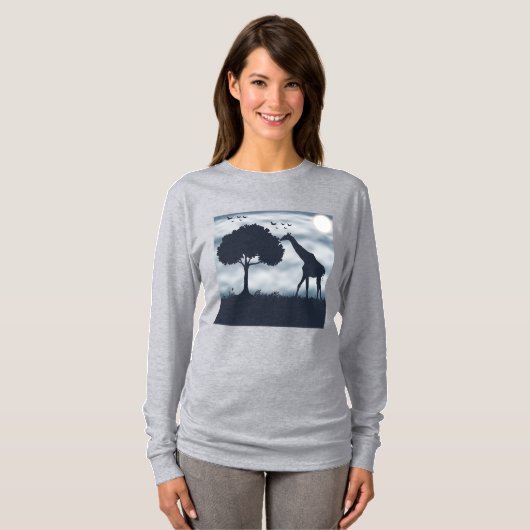 Wanneer de maan fluistert naar de Giraffe T-shirt (Voorkant volledig)