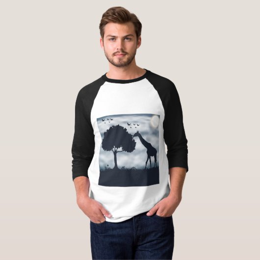 Wanneer de maan fluistert naar de Giraffe T-shirt (Voorkant volledig)