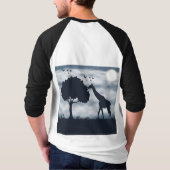 Wanneer de maan fluistert naar de Giraffe T-shirt (Achterkant)
