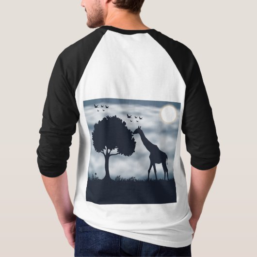 Wanneer de maan fluistert naar de Giraffe T-shirt (Achterkant)