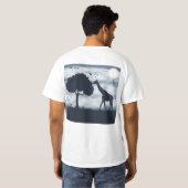 Wanneer de maan fluistert naar de Giraffe T-shirt (Achterkant volledig)