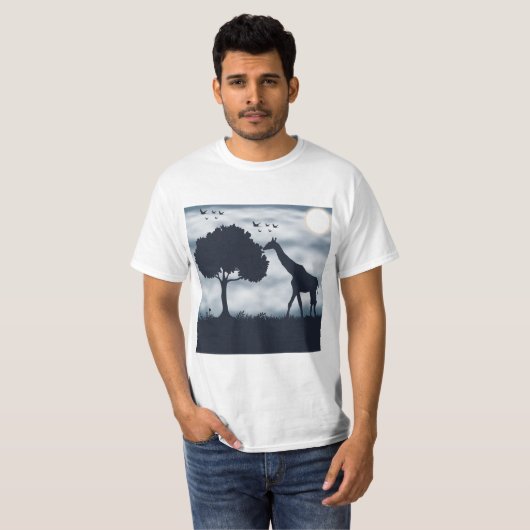 Wanneer de maan fluistert naar de Giraffe T-shirt (Voorkant volledig)