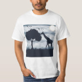 Wanneer de maan fluistert naar de Giraffe T-shirt (Voorkant)
