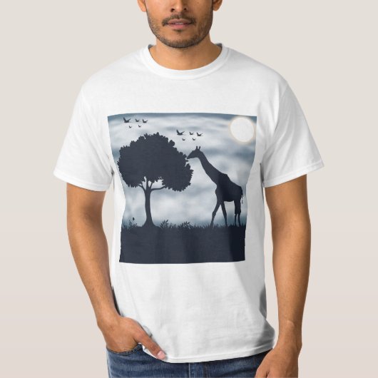 Wanneer de maan fluistert naar de Giraffe T-shirt (Voorkant)