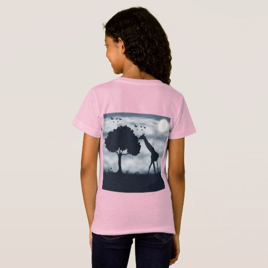 Wanneer de maan fluistert naar de Giraffe T-shirt (Achterkant volledig)