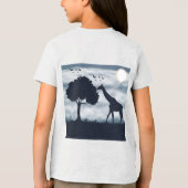 Wanneer de maan fluistert naar de Giraffe Tri-Blend Shirt (Achterkant)