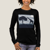 Wanneer de maan fluistert naar de Giraffe Tri-Blend Shirt (Voorkant)