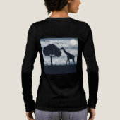 Wanneer de maan fluistert naar de Giraffe Tri-Blend Shirt (Achterkant)