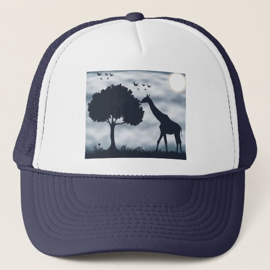 Wanneer de maan fluistert naar de Giraffe Trucker Pet (Voorkant)