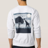 Wanneer de maan fluistert naar de Giraffe Trui (Achterkant)