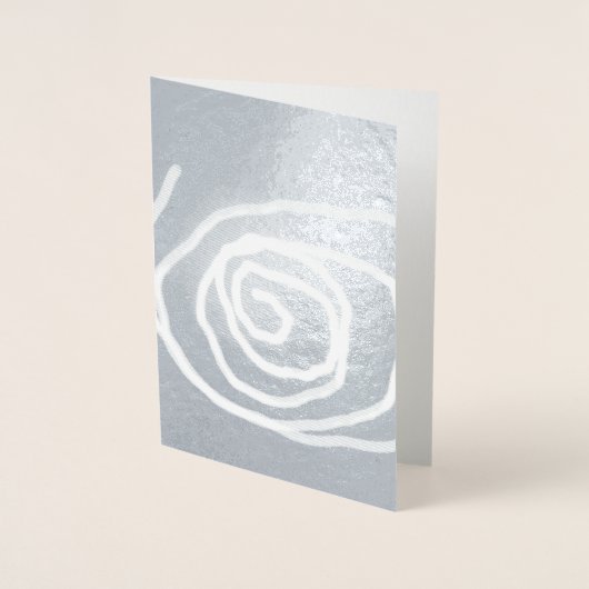 Wanneer de maan in een spiralen beweegt, abstracte folie kaarten (Voorkant)