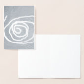 Wanneer de maan in een spiralen beweegt, abstracte folie kaarten (Display)