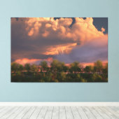 Wanneer de Maart zijn Druk van het Canvas van Horn (Insitu (Houten vloer))