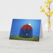 Wanneer de Nacht komt Kaart (Gele Bloem)