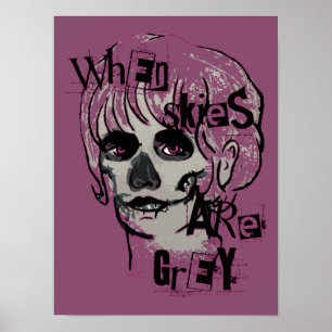 wanneer de poster grijs skelet is