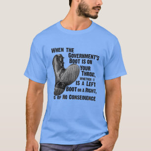 wanneer de regering op uw keel staat, t-shirt