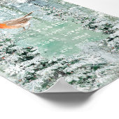 wanneer de robins kerstwinterbord verschijnt poster (Hoek)