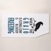 Wanneer de roek laag vlieg badhanddoek (Badhanddoek)